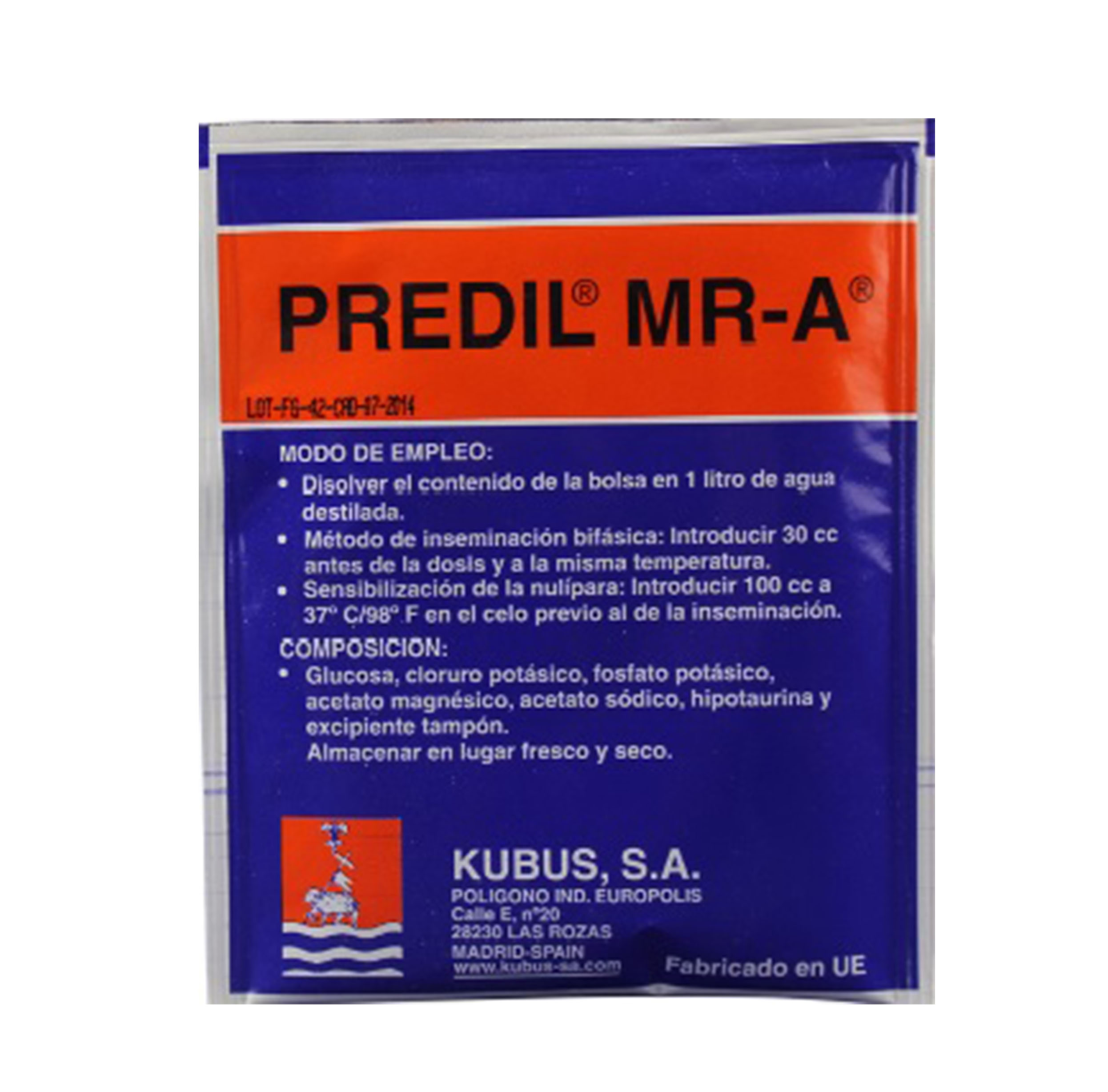 PREDIL MARCA KUBUS plasma sintético revitalizante de semen